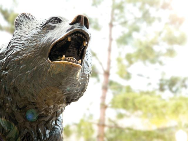 UCLA's Bruin Bear statue